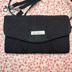 Vera Bradley Black Quilted Wallet Clutch